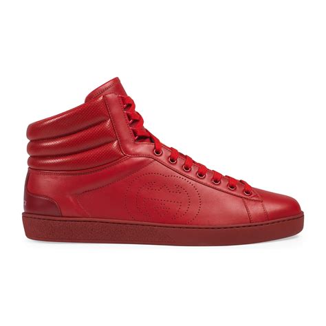 gucci high tops red